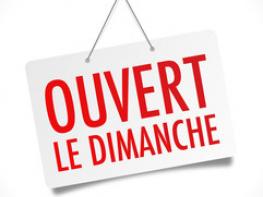 Ouverture le dimanche pour le déjeuner 